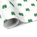 Search for four leaf clover wrapping paper Patricks