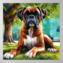 Search for boxer dog art Watercolor