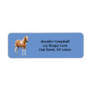 Search for palomino horse return address labels Western