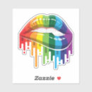 Search for rainbow lips stickers Pride