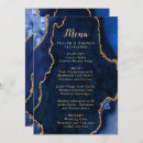 Search for blue and gold wedding menus Geode gemstone