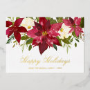 Search for poinsettias christmas cards Gold