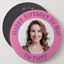 Search for jumbo birthday badges Black and white