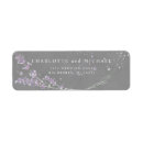 Search for purple and grey return address labels Flowers