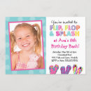 Search for flip flop invitations Pool party