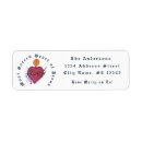 Search for customizeable return address labels Red