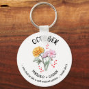Search for birth flowers key rings For her