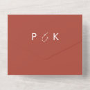 Search for seal and send wedding invitations Burnt orange