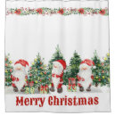 Search for christmas tree shower curtains Santa claus