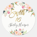 Search for floral sweet sixteen stickers Flowers