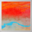 Search for abstract sunset posters Orange