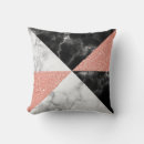 Search for marble rose gold and black cushions For her