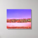 Search for blue and pink sunset canvas prints Sky