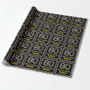 Search for 80th birthday wrapping paper 80 years old
