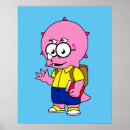 Search for cartoon backpacker art Dinosaur
