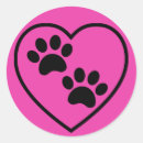 Search for pink paws stickers Heart