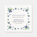 Search for blueberry napkins Watercolor