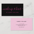 Search for hot pink and black business cards Girly
