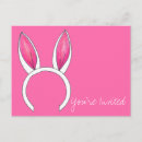 Search for bunny ear invitations Pink