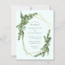 Search for mint wedding invitations Watercolor