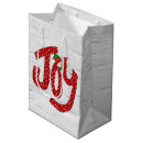 Search for red and white snowflakes gift bags Rustic