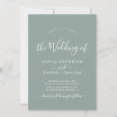 Search for modern couple wedding invitations Sage green