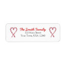 Search for candy hearts return address labels Red