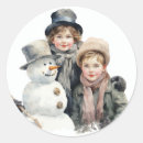 Search for watercolor snowman stickers Kids