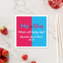 Search for gender reveal napkins He or she