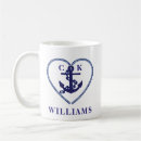 Search for nautical wedding mugs Navy