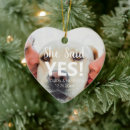 Search for engaged photo christmas tree decorations Heart