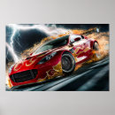 Search for flame red posters Race car