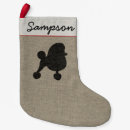 Search for poodles christmas stockings Black poodle