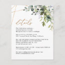 Search for information wedding enclosure cards Details hotel information reception
