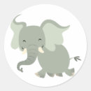 Search for cute cartoon elephant stickers Design