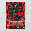 Search for emo invitations Girly