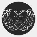 Search for falling hearts stickers Skeleton hands