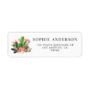 Search for boho feather return address labels Floral