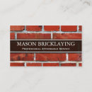 Search for bricklayer business cards Brickie
