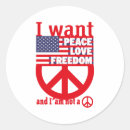 Search for peace and freedom stickers Flag