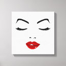 Search for hairstyle canvas prints Face