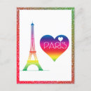 Search for girly eiffel tower postcards Paris