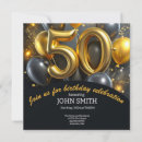 Search for black balloons invitations Fifty