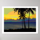 Search for vintage hawaii posters Sunset