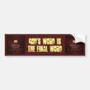 Search for word of god bumper stickers Christian
