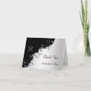 Search for black silver thank you cards weddings