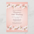 Search for cherry blossom birthday invitations Elegant