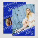 Search for blue and white graduation invitations Stripes