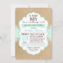 Search for kraft paper baby shower invitations Modern