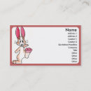 Search for rabbit business cards Cartoon